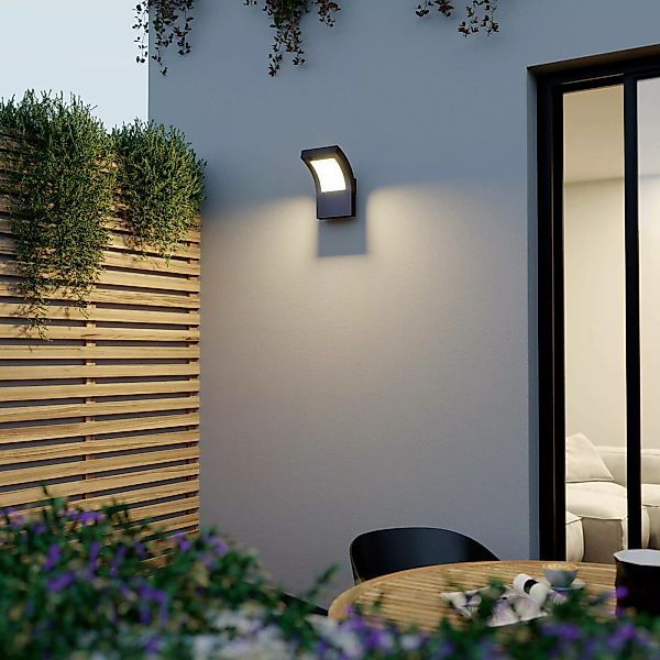 Arcchio LED-Außenwandleuchte Advik, IP65, anthrazit, Metall günstig online kaufen