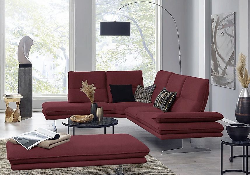 W.SCHILLIG Ecksofa »broadway, Designsofa, mit tollem Sitzkomfort, L-Form«, günstig online kaufen