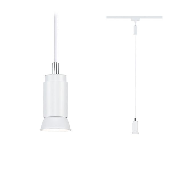 Paulmann Pendelleuchte Runa URail Signalweiß 118 cm x 3,5 cm günstig online kaufen