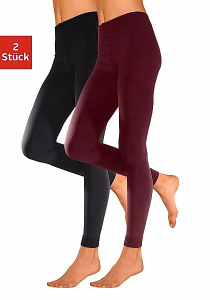 Lavana Thermoleggings, (2er-Pack), innen leicht angeraut günstig online kaufen