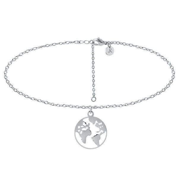 Kim Johanson Kette mit Anhänger Weltkarte, günstig online kaufen