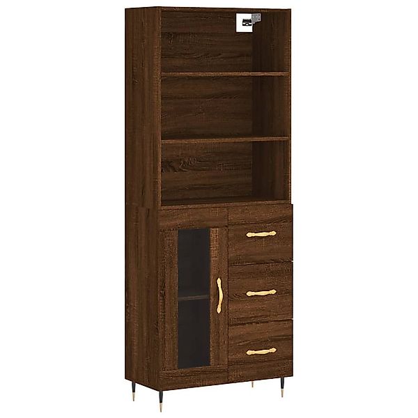 vidaXL Highboard Highboard Braun Eichen-Optik 69,5x34x180 günstig online kaufen