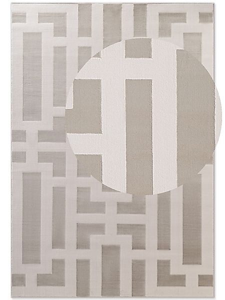 ELLE DECORATION Designteppich »Onyx«, rechteckig, 9 mm Höhe, Wohnzimmer, Sc günstig online kaufen