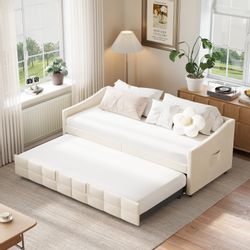 FUROKOY Schlafsofa Daybett Polsterbett Tagesbett, Ausziehbarem günstig online kaufen