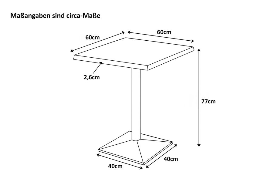 SAM® Bistrotisch Rosonera, massives Akazienholz, gerade günstig online kaufen