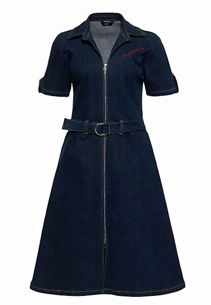 QueenKerosin Jeanskleid im authentischen 50s Rockabilly-Stil günstig online kaufen