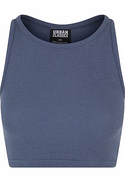 URBAN CLASSICS Tanktop "Urban Classics Damen Ladies Cropped Rib Top" 1 Stk. günstig online kaufen