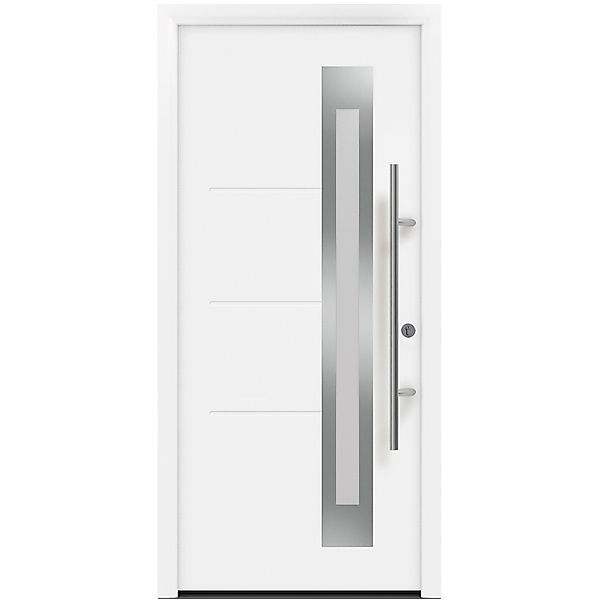 EcoStar Haustür Isopro Secur Motiv 780S RAL 9016 Weiß DIN,inks günstig online kaufen