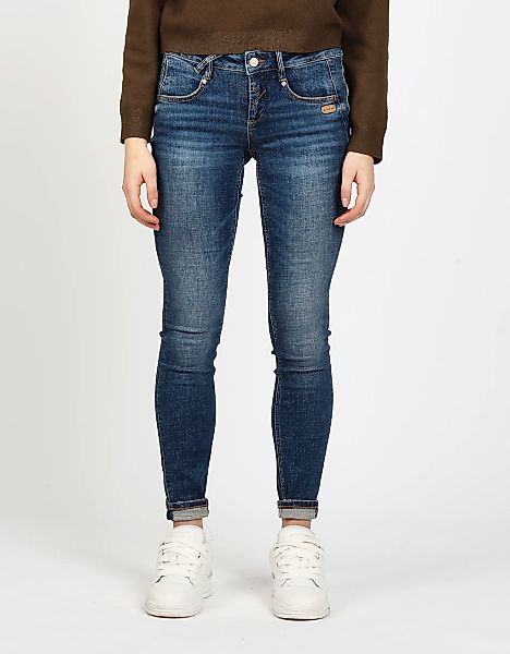 GANG Skinny-fit-Jeans "94NELE" mit Rundpasse und seitlichen Dreieckseinsätz günstig online kaufen