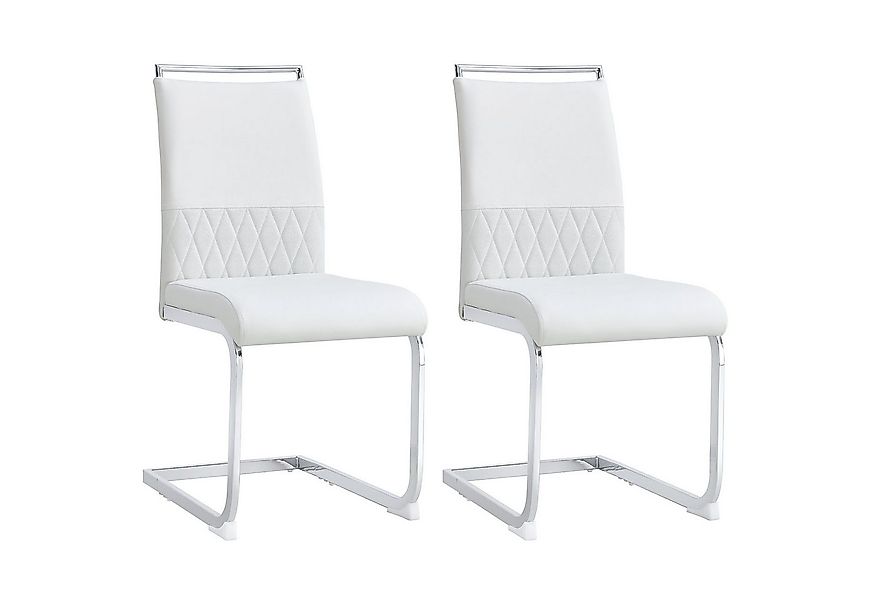 Flieks Freischwinger (Set, 2 St), 2er Set Esszimmerstuhl Polsterstühle Kuns günstig online kaufen
