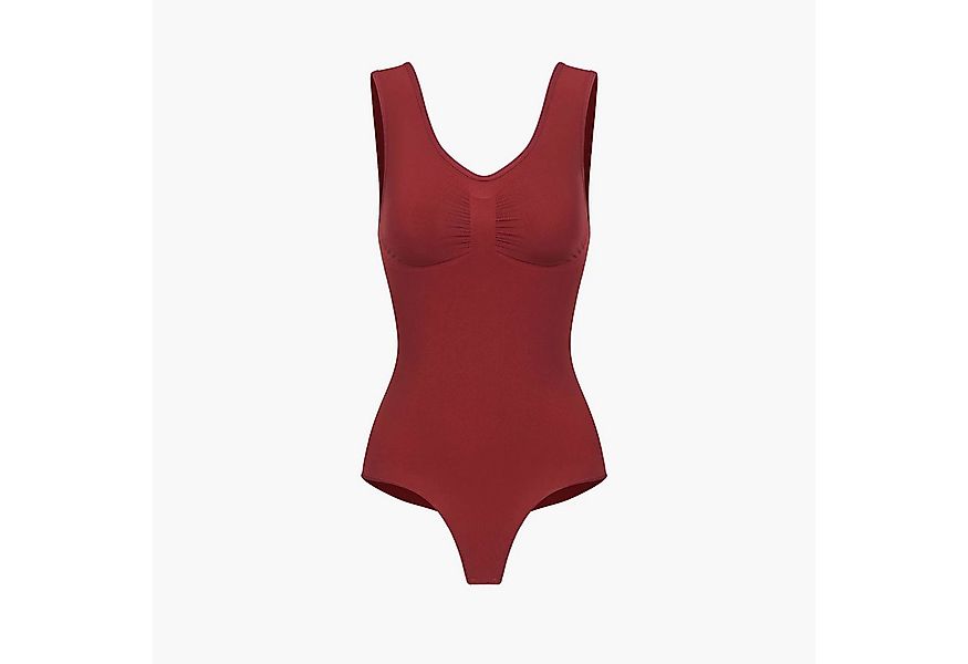 Creamy Fabrics Miederbody Tank Bodysuit Sculpting Shapewear mit String-Wine günstig online kaufen