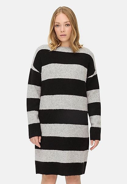 camel active Strickkleid aus recyceltem Material Langarm Rundhals günstig online kaufen