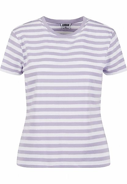 URBAN CLASSICS T-Shirt "Urban Classics Damen Ladies Regular Striped Tee" 1 günstig online kaufen