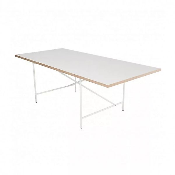 Richard Lampert - Eiermann 1 Tisch 90x180cm Gestell mittig - weiß/Melamin g günstig online kaufen