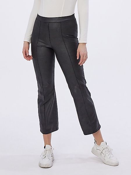 MONACO blue Lederimitathose Leggings koerpernah in günstig online kaufen