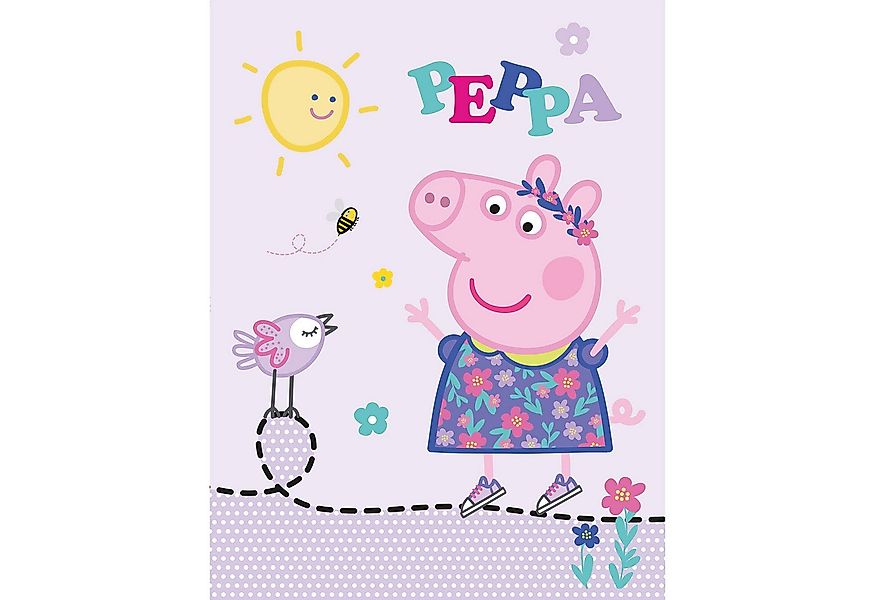 BERONAGE Kinderteppich Peppa Wutz Pig Happy Spiel-Teppich 100x133 cm, recht günstig online kaufen