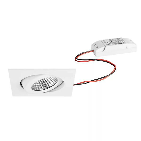 Brumberg LED-Einbaustrahler 6W 230V quadratisch weiß - 33355073 günstig online kaufen