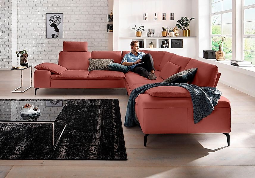 W.SCHILLIG Ecksofa "valentinoo, Designsofa, elegant und bequem, L-Form" mit günstig online kaufen