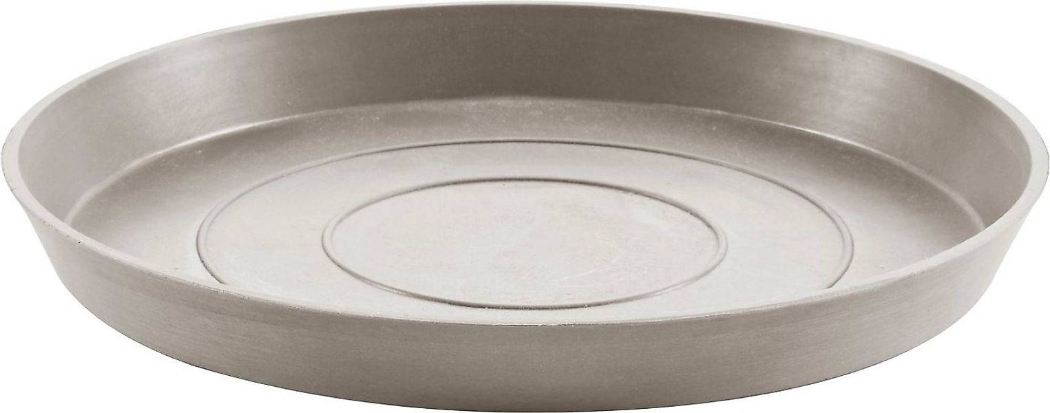ECOPOTS Blumentopfuntersetzer ROUND SAUCER Taupe, BxTxH: 28,7x28,7x3 cm günstig online kaufen