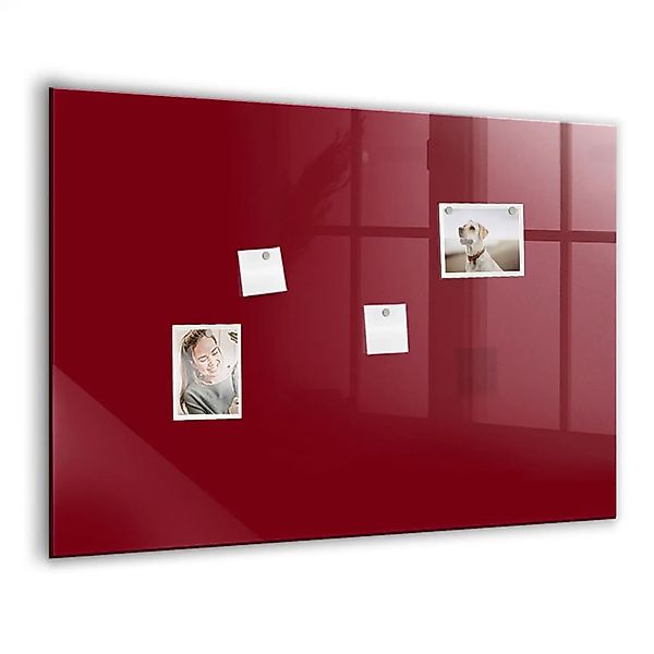 Tulup Magnettafel Glas Burgunderrote Farbe 100x70 cm Magnettafel Zum Schrei günstig online kaufen