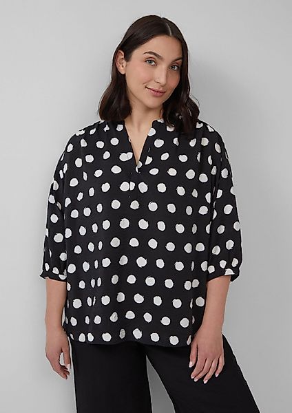 s.Oliver Kurzarmbluse Bluse Strukturierte Bluse aus günstig online kaufen