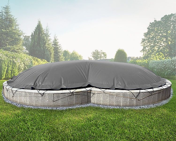 AirDeluxe Pool-Abdeckplane Aufblasbare achtform Poolabdeckung Poolplane, günstig online kaufen