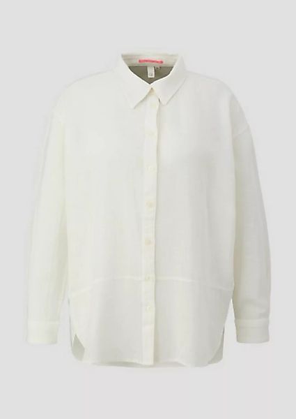 QS Langarmbluse Oversized Bluse aus Viskosemix Ziernaht günstig online kaufen