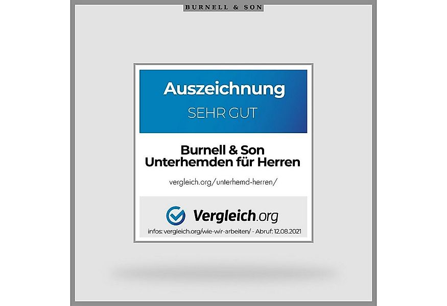 Burnell & Son T-Shirt Unterhemd Unterziehshirt mit Kurzarm und V-Ausschnitt günstig online kaufen