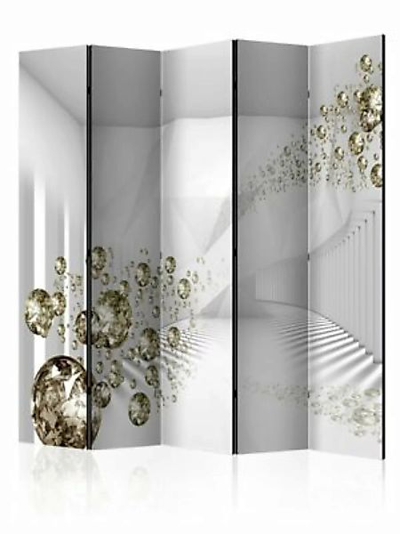 artgeist Paravent Diamond Corridor II [Room Dividers] grau-kombi Gr. 225 x günstig online kaufen