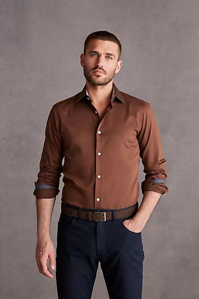 Next Langarmhemd Signature Strukturiertes Anzughemd Slim Fit (1-tlg) günstig online kaufen