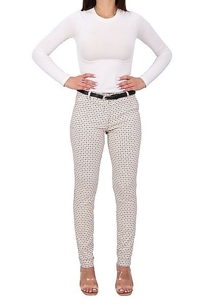 malito more than fashion Chinohose 1032 gemusterte Stretch Chinohose comfor günstig online kaufen