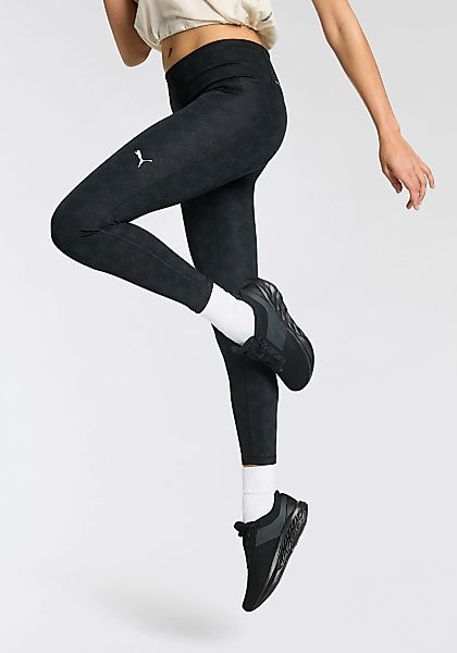 PUMA Trainingstights "W TAD GRAPHIC TIGHT - 7/8 AOP" mit hohem Bund, mit ve günstig online kaufen