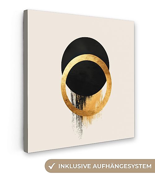 OneMillionCanvasses® Leinwandbild Abstraktes Design - Schwarzer günstig online kaufen
