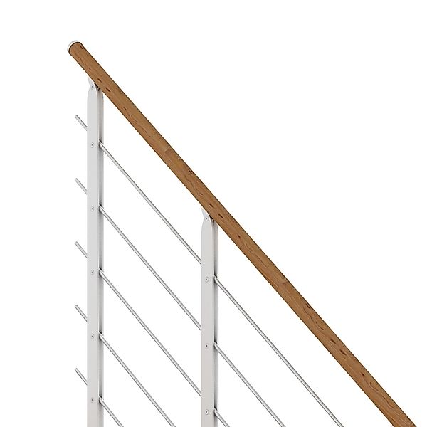 Dolle Mittelholmtreppe Sydney 11 Stufen Eiche gerade Metallteile Weiß FSC® günstig online kaufen