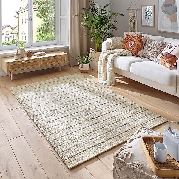 TaraCarpet Wollteppich TaraCarpet Weidenthal handgewebter Schurwollteppich günstig online kaufen