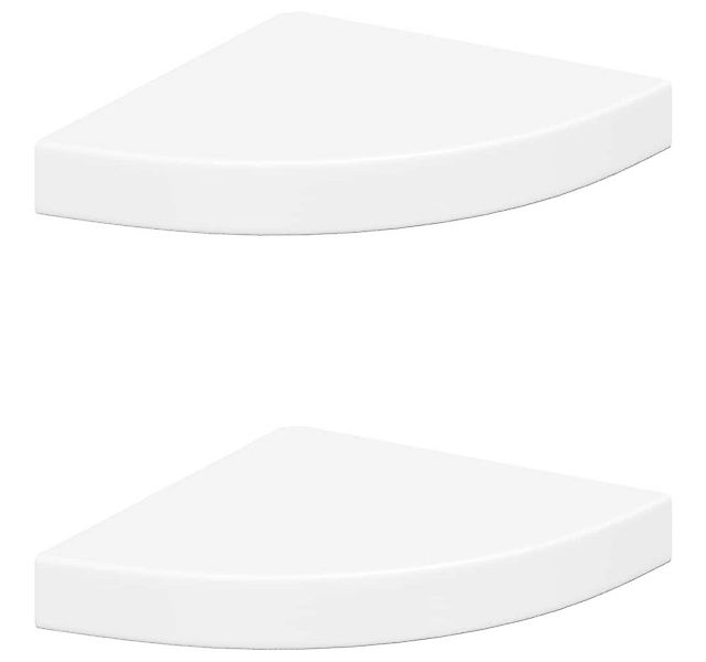 furnicato Wandregal Eck-25 x 25 x 3,8 cm in Weiß, 2-tlg. günstig online kaufen