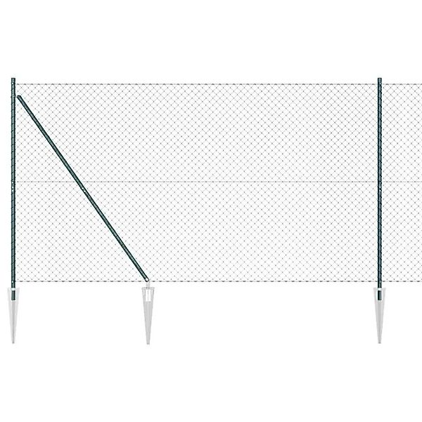 vidaXL Zaunpfosten Grün 1,5 x 25 m 60 x 60 mm Maschenweite Stahl 3351172 günstig online kaufen