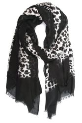 COLLEZIONE ALESSANDRO Modeschal "Lina", mit Leopardenmuster und schwarzer U günstig online kaufen