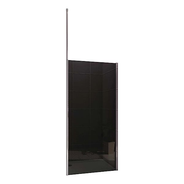 Duschparadies 90x200cm Duschwand mit Glasschutzfolie 8mm NANO-ESG Walk In D günstig online kaufen