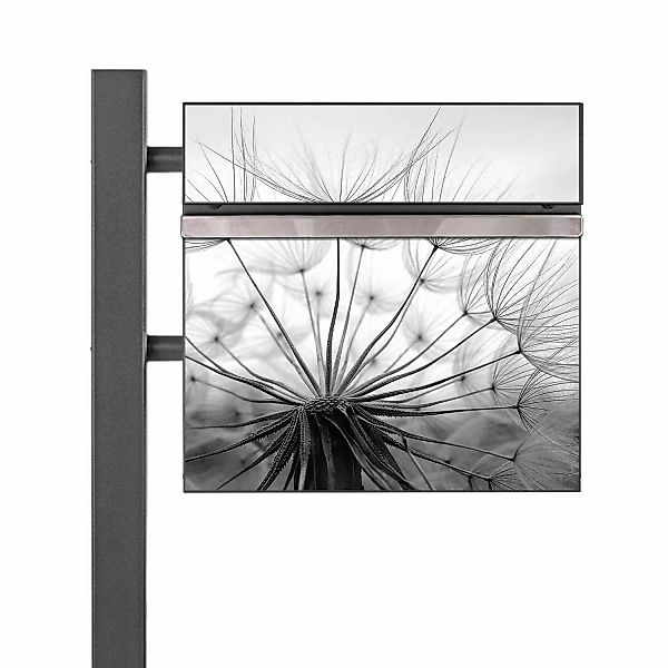 Banjado Standbriefkasten Anthrazit 45x120x16.5cm Groß Inkl. Montagematerial günstig online kaufen