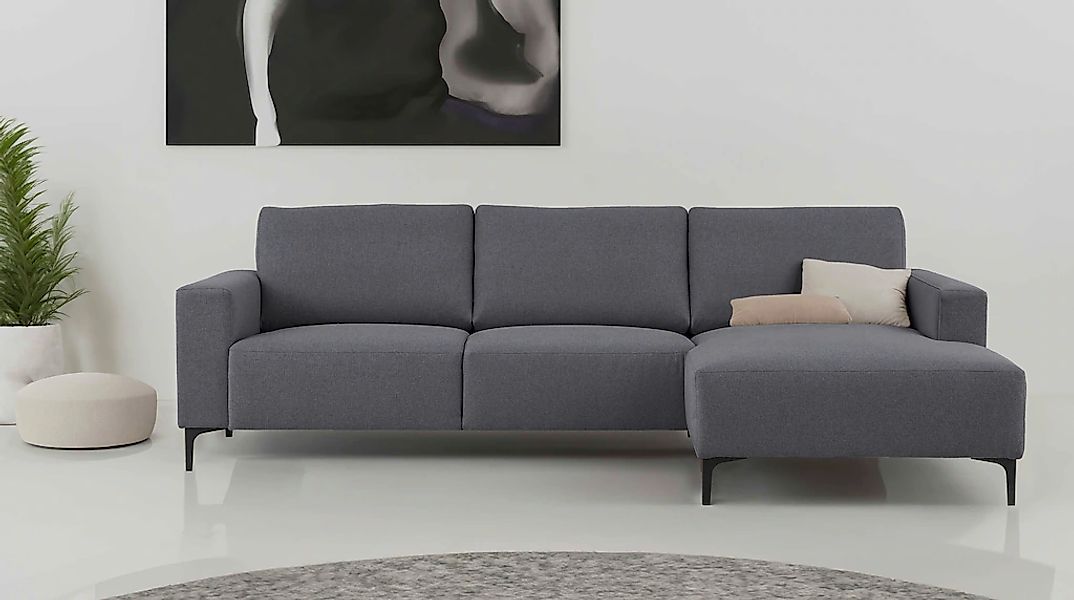 Home affaire Ecksofa "Tournon, L-Form, Breite 262 cm, Webstoff, Chenille", günstig online kaufen