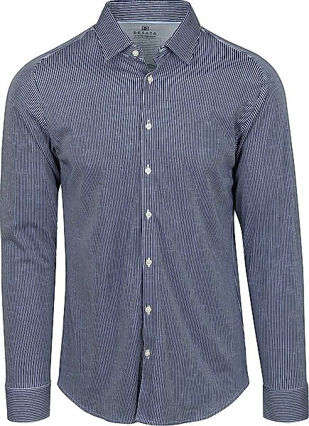 Desoto Kent-Hemden mit Streifen Weiß und Marineblau - Größe XL günstig online kaufen