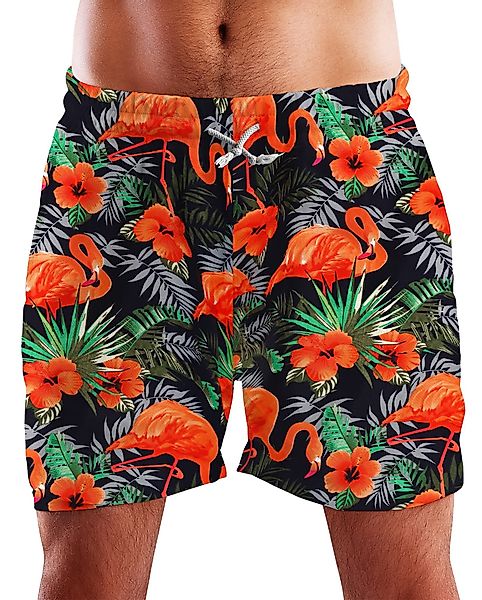 King Kameha Badeshorts Flamingo Flowers Funky günstig online kaufen