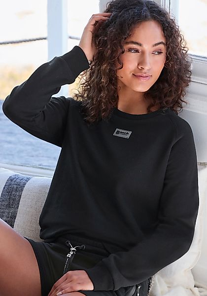 Bench. Loungewear Sweatshirt, mit kleinem Logo Detail, Loungewear günstig online kaufen