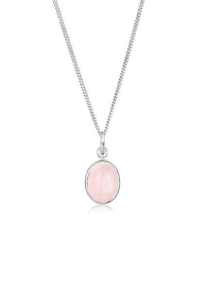 Elli Kette mit Anhänger Anhänger Rosenquarz günstig online kaufen