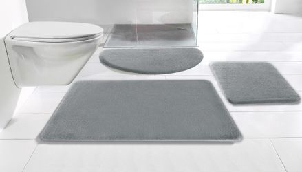 my home Badematte "Valeria, Kaninchenfell-Haptik" Höhe 20 mm rutschhemmend günstig online kaufen