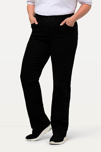 Ulla Popken Funktionshose Jeans Mandy gerade 5-Pocket-Form Komfortbund günstig online kaufen