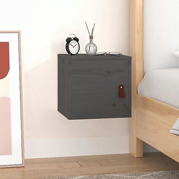 vidaXL Regal Wandschrank Grau 31,5x30x30 cm günstig online kaufen