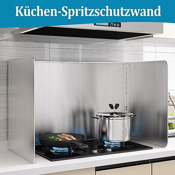 Auledio Spritzschutz Edelstahl-Kochfeld-Spritzschutz, antihaft Spritzschutz günstig online kaufen