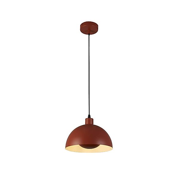 Hängeleuchte Mars, dunkel-orange, Ø 25 cm, Stahl günstig online kaufen